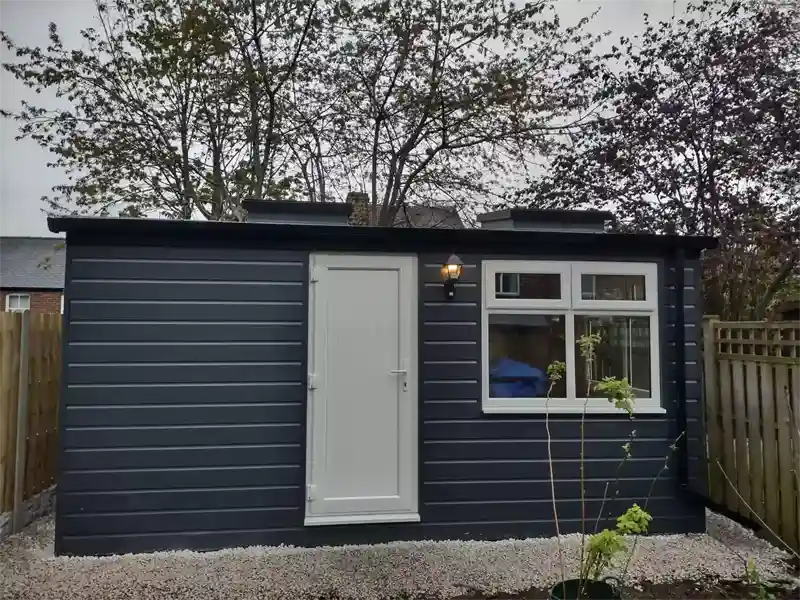 Insulated Garden Outbuilding in S6 Designed for Year-Round Workspace Use